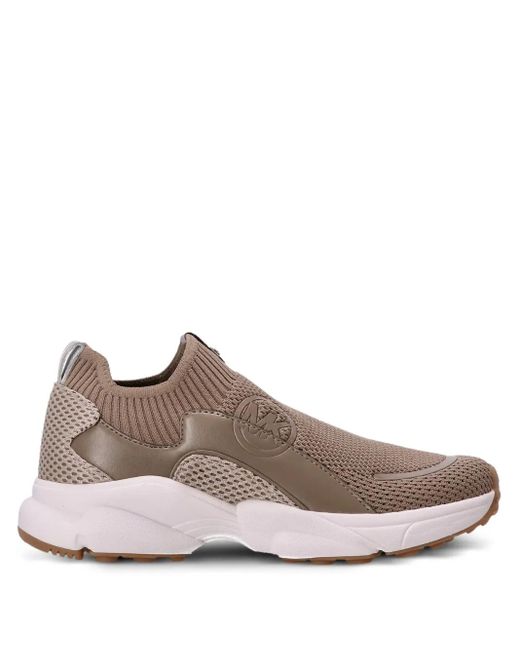 Michael Kors Brown Sami Slip-On Trainers