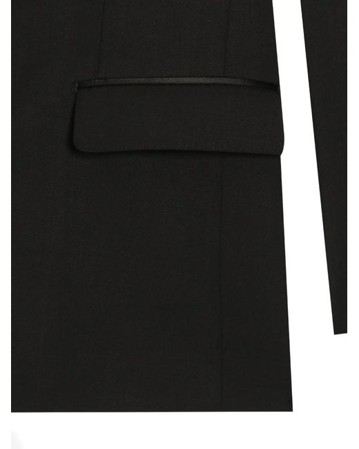 Dolce & Gabbana Black Blazer À Revers Pointus for men