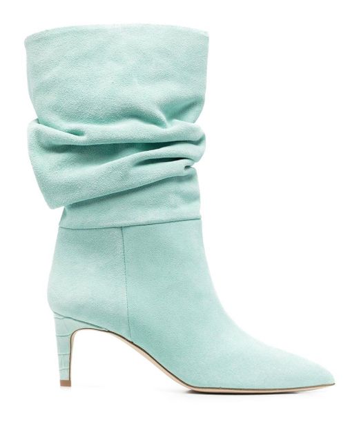 Paris Texas Blue Pointed-toe Slouchy Boots