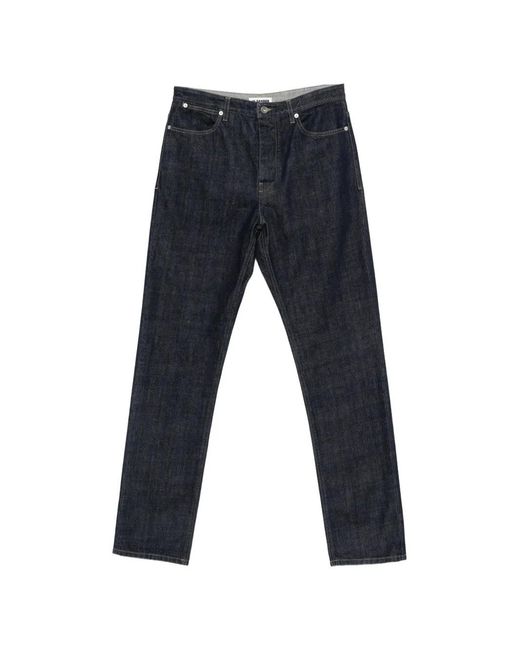 Jil Sander Blue Logo-Patch Jeans for men