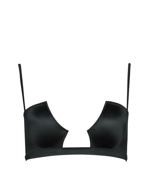 Maison Close Black Bralette Bikini Top