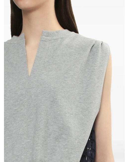 3.1 Phillip Lim Gray Cotton Top
