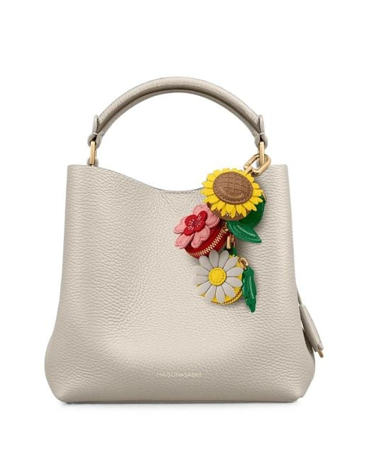 Maison De Sabre Metallic Sabrémoji Bloom Leather Charm