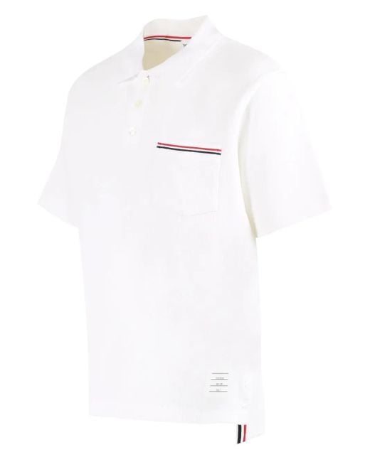 Abrigo Con Cinturón Thom Browne de hombre de color White
