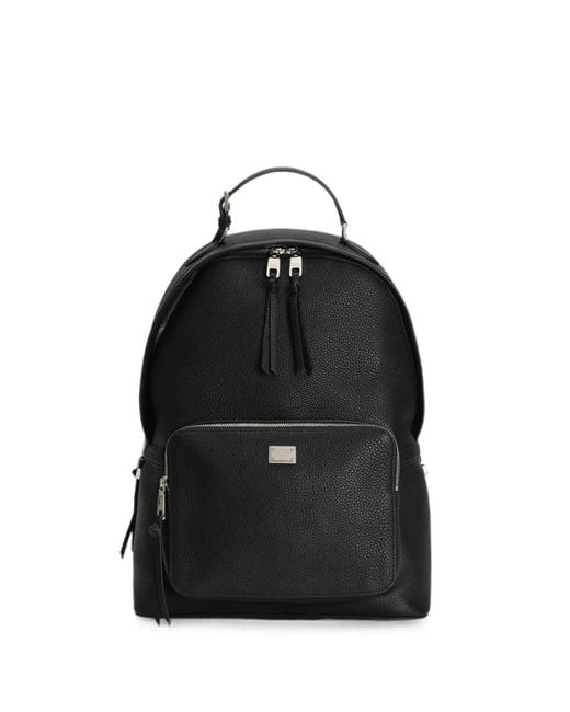 Dolce & Gabbana Black Vittoria Calfskin Backpack for men