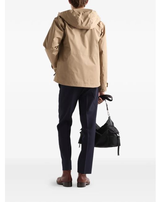 Prada Natural Technical Hooded Jacket for men
