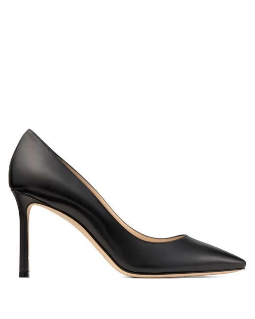 Jimmy Choo Black 85Mm Romy Pumps