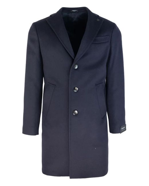 BRERAS Milano Blue Three-Button Coat for men