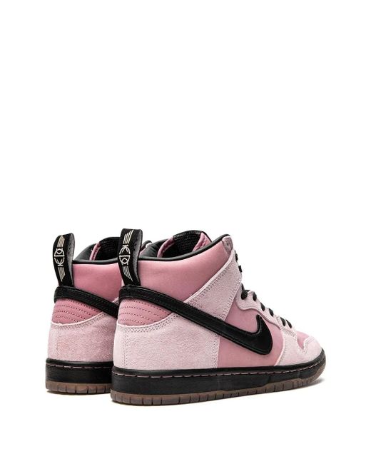 Nike Pink Sb Dunk High Pro "Kcdc" Sneakers for men