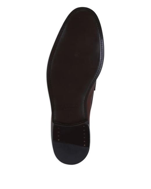 G. Brown Shoes Brown Bristol Penny Loafers for men