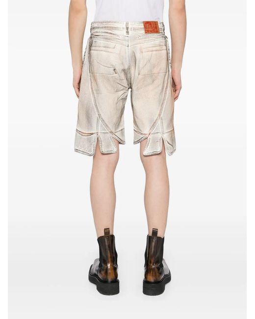 JUNTAE KIM Natural Printed Corset Shorts for men