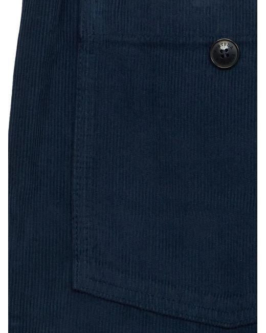 Fortela Blue Newfatigue Corduroy Trousers for men