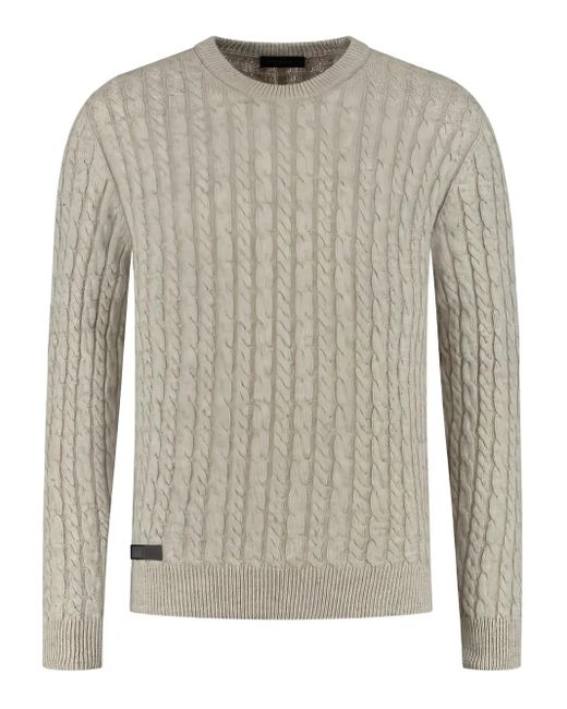 メンズ Sease ケーブルニット セーター Gray