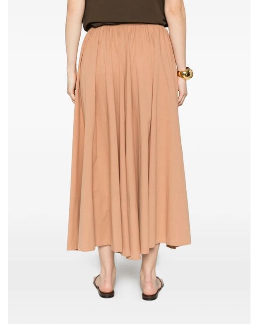 By Malene Birger Pink Drawstring-Waist Maxi Skirt
