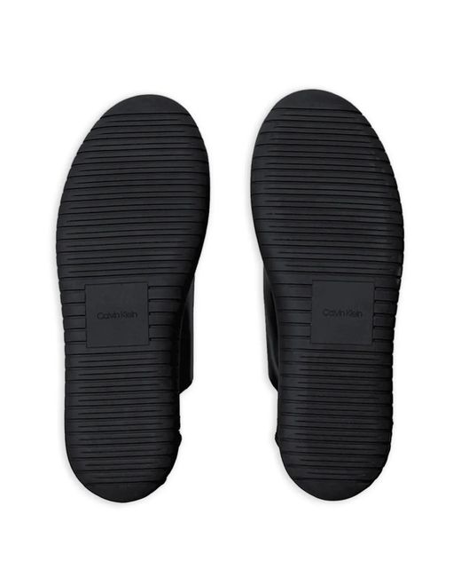 Calvin Klein Black Lace-Up Sneakers