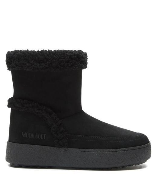Bottines À Plateforme Moon Boot en coloris Black