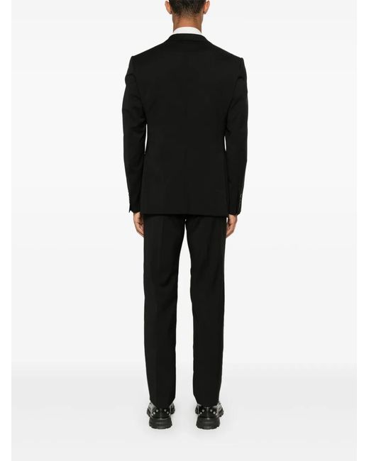 Emporio Armani Black Virgin-Wool Suit for men