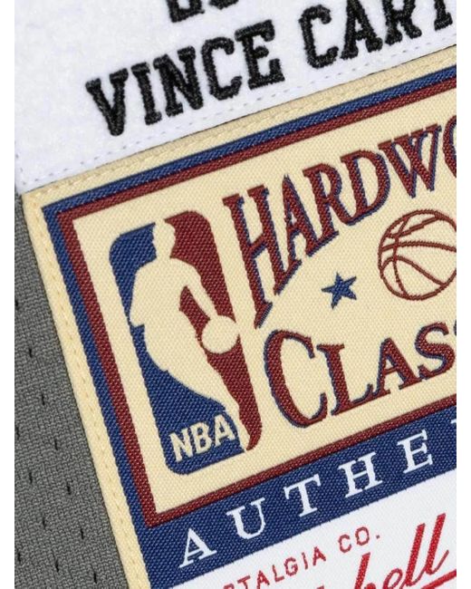 Mitchell & Ness Gray "Nba New Jersey Nets 2004 Vince Carter" Basketball Jersey for men