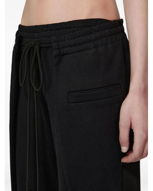 SRVC Studio Black Origami Drawstring Track Pants