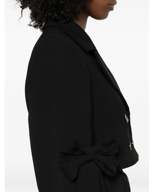 Ganni Black Double-Breasted Jacket