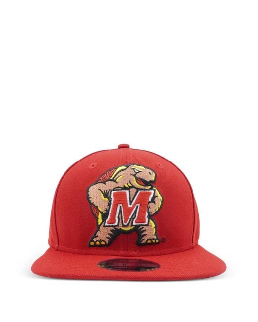 KTZ Red 9Fifty Maryland Terrapins Snapback Cap for men
