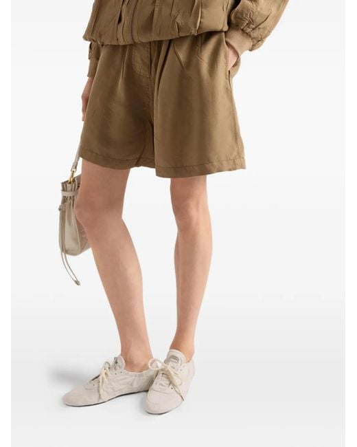 Prada Natural Old Silk Shorts
