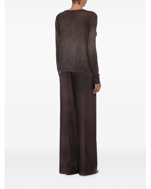 Avant Toi Brown Fine-Knit Cashmere Sweater