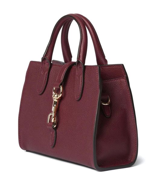 Gucci Purple Small Hook-Closure Tote Bag