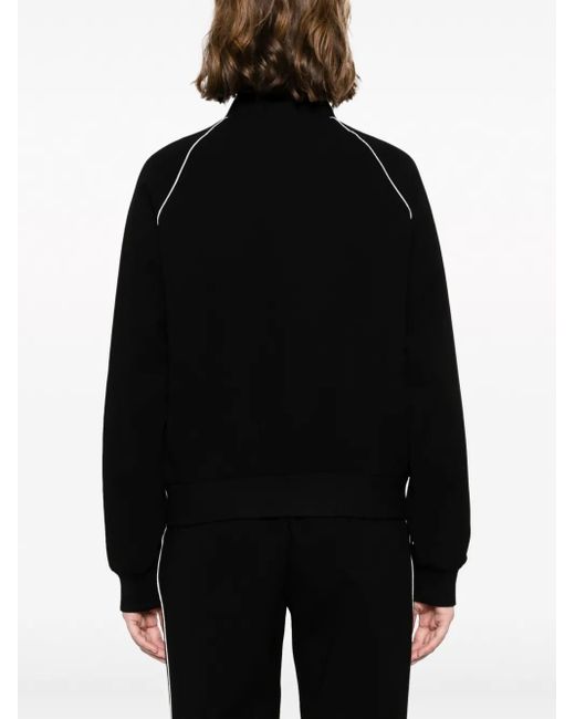 Tory Burch Black Crepe Track Jacket