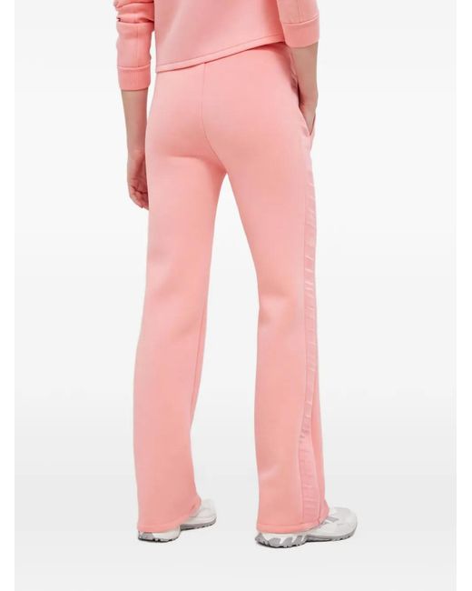 Guess Pink Logo-Embossed Drawstring Track Pants