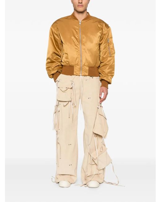 Entire studios Brown Cropped Broad Bomber Jacket