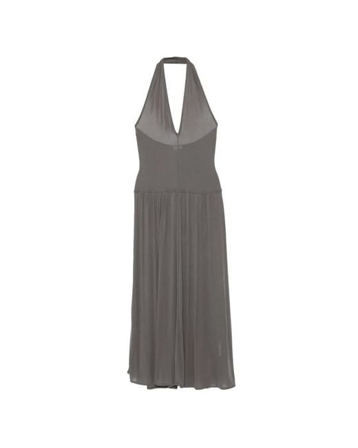 St. Agni White V-Neck Midi Dress