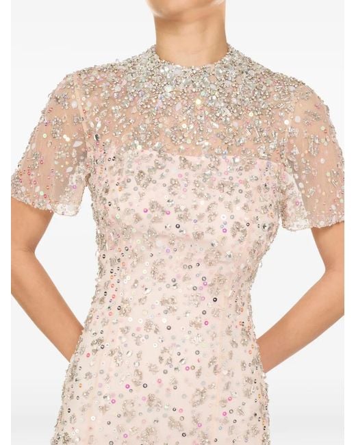 Jenny Packham Pink Maxi Orchid Dress