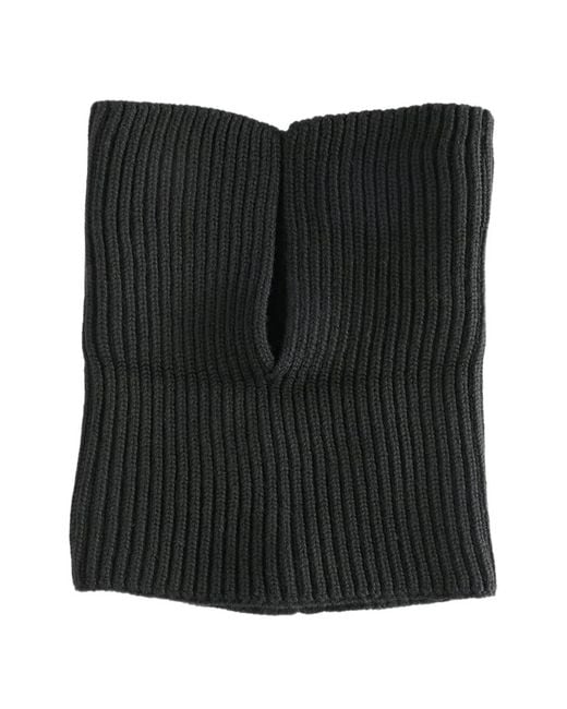 Marni Black Ribbed Scarf for men