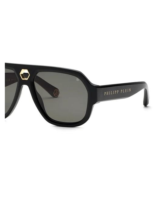 Philipp Plein Black Starlight Sunglasses for men
