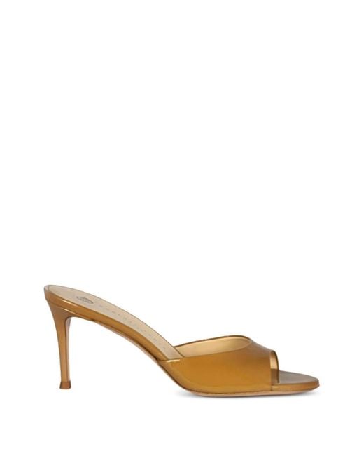 Roberto Festa Metallic Boa Round-Toe Sandals