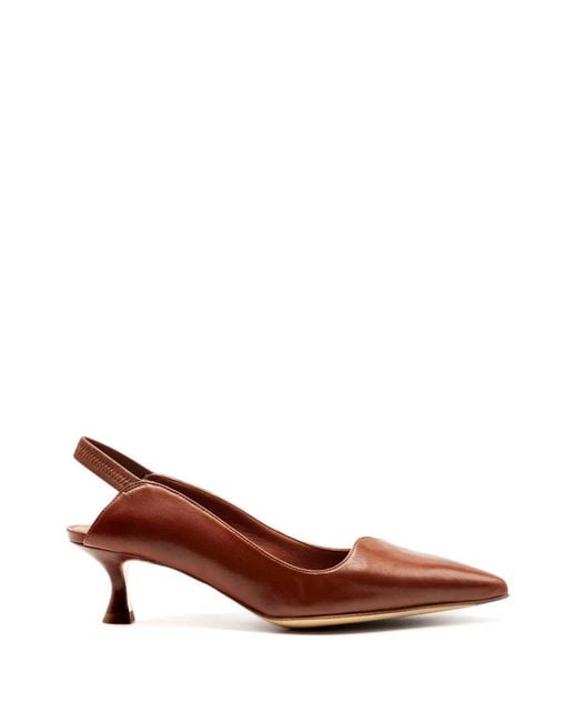 Mara Bini Brown Slingback Pumps