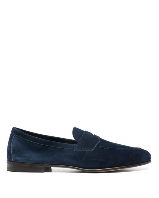 Henderson Blue Suede Loafers for men