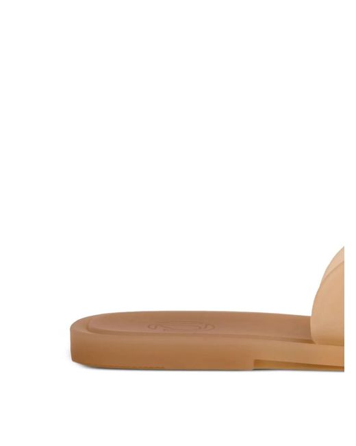 12 STOREEZ Natural Cross-Strap Sandals