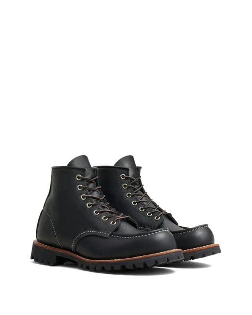 Red Wing Black Roughneck Boots for men