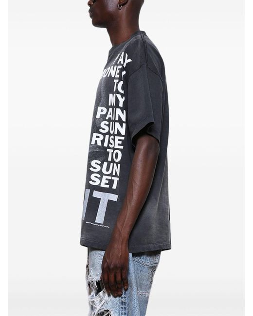 Camiseta Stay Real SAINT Mxxxxxx de hombre de color Black