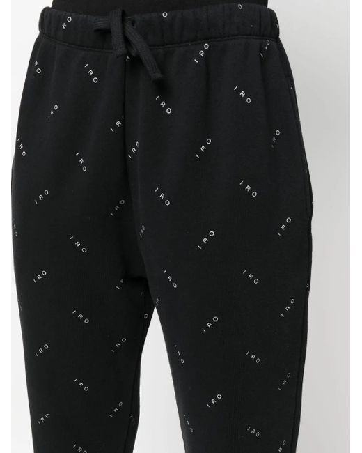 IRO Trainingsbroek Met Logoprint in het Black