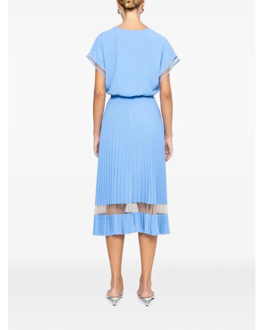 Nissa Blue V-Neck Top