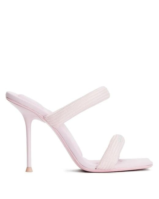 Alexander Wang Pink Julie 105mm Nylon Tubular Sandal