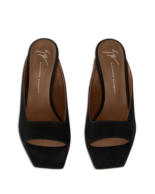 Giuseppe Zanotti Black Seal Mules 90