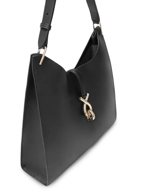 Furla Black Medium Mianova Leather Shoulder Bag