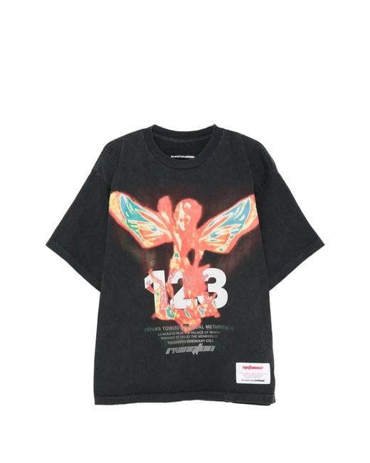 RIVINGTON roi Rebis Black In Times Like These T-Shirt for men