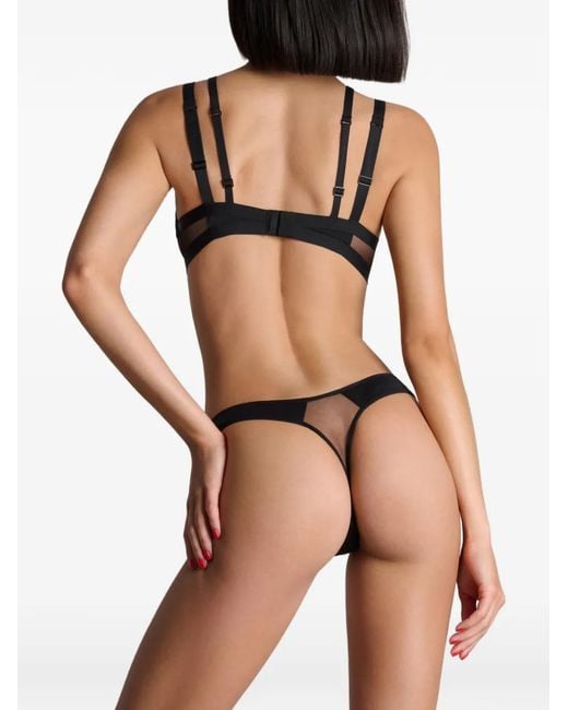 Maison Close Pure Tentation High Waist String in het Black