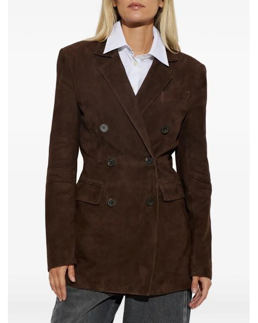 Arma Brown Safia Double-Breasted Jacket