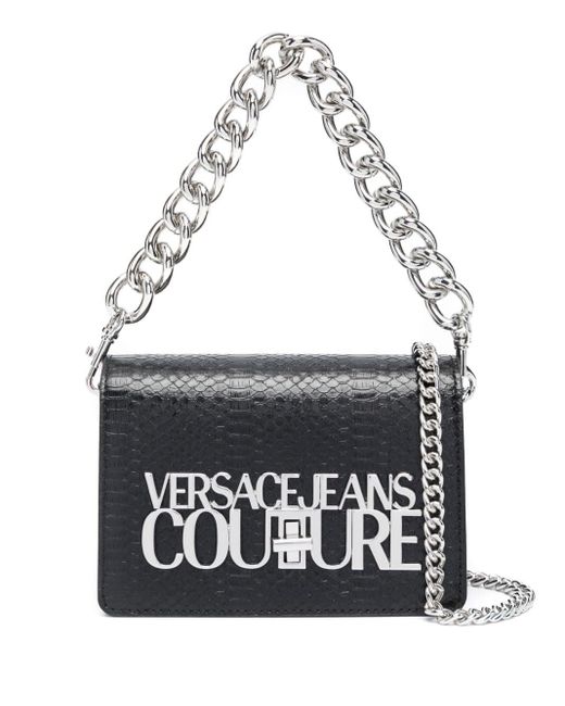 Versace Jeans White Crossbody Bag With Chain
